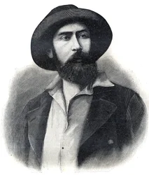 Retrato do Doutor Noel Eugene Ballay (1847-1902), explorador francês e administrador colonial, segundo governador-geral da África Ocidental francesa (AOF ou A.O.F.) Engraving 1902. Coleção privada.