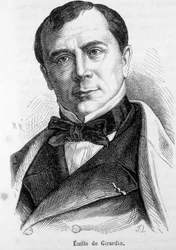 Retrato de Emile de Girardin (1806-1881), publicista e político francês, fundador da imprensa moderna.