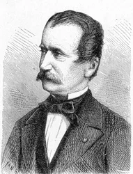 Retrato de Engerth, engenheiro austríaco - em “” Álbum da Ciência; cientistas ilustres; Grandes descobertas ”” ”1896.