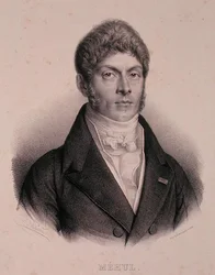 Retrato de Etienne-Nicolas Mehul (1763-1817) (litografia)