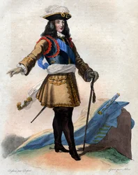 Retrato de François Henri de Montmorency Bouteville, chamado Marechal de Luxembourg, (1628-1695), general francês, marechal da França.
