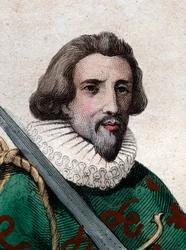 Retrato de François de Bonne, duque de Lesdiguieres (1543-1626), soldado francês e condestável da França.