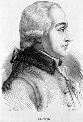 Retrato de François de Croix Comte de Clerfayt (ou Clairfayt), austríaco-marechal (1733-1798) - em "L