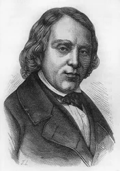 Retrato de François Vincent Raspail (1794-1878), biólogo, químico e político francês.