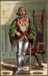 Retrato de Gaston de Foix (1489-1512). Cromolitografia do final do século XIX.