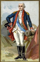 Retrato de George Washington (1732-1799). Cromolitografia do final do século XIX.