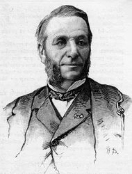 Retrato de Georges Guiffrey (1827-1887), senador dos Hautes Alpes entre 1879-1887.