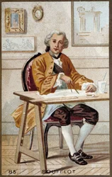 Retrato de Germain Soufflot (1713-1780), arquiteto francês.
