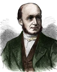 Retrato de Guillaume Benjamin Duchenne de Boulogne (1806 - 1875), médico francês - no "Album de la Science; ilustres estudiosos; Grandes Descobertas" 1896.