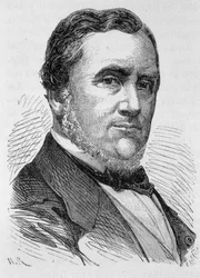 Retrato de Henri Dupuy de Lôme, engenheiro de engenharia marítima francesa (1777 - 1885), construtor do 1º navio de guerra francês "La Glory" - em "L