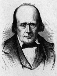 Retrato de Henri Milne - Edwards (1800 - 1885), fisiologista francês - no "Album de la Science; cientistas ilustres; Grandes descobertas" 1896.