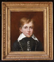 Retrato de Henri d&39;Artois quando criança, "Henri V", futuro Conde de Chambord, vestindo a Ordem do Espírito Santo, cerca de 1828
