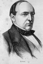 Retrato de Hippolyte Fortoul, escritor e ministro francês (1811-1856) - em "L