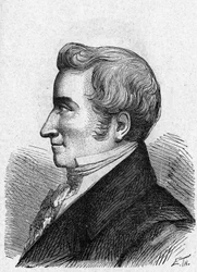 Retrato de J. M. Delpech - em "Album of Science; Ilustres estudiosos; Grandes descobertas" 1896.