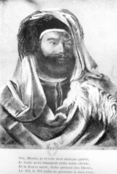 Retrato de Jean-François Champollion (1790-1832) em traje oriental