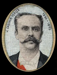 Retrato de Jean Casimir-Perrier (Casimir Perrier, Casimir Perrier, Casimir-Perrier) (1847-1907), Presidente da República Francesa.