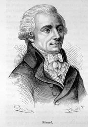 Retrato de Jean Feraud (ou Ferraud), político francês (1764-1795) - em “” L&39;Histoire de France ”” de Henri Martin