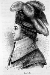Retrato de Jean François Rewbell (ou Reubell), político francês (1747 - 1807) - em "L