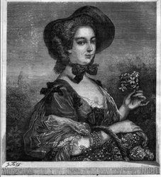 Retrato de Jeanne Antoinette Poisson, Marquesa de Pompadour (conhecida como Madame de Pompadour