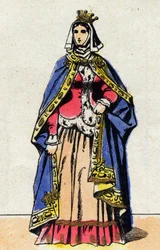 Retrato de Jeanne de Boulogne Woman de Philip V the Long (1294 - 1322)