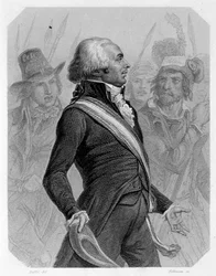 Retrato de Jérome Pétion de Villeneuve (1756-1794), político francês. Em "L