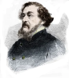 Retrato de Leon Gozlan, jornalista e romancista francês (1803 - 1866).