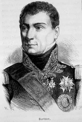 Retrato de Louis Alexandre (Louis-Alexandre) Berthier, Marechal francês (1753 - 1815) - em "L