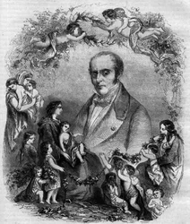 Retrato de Louis Benoit Guersant (1777-1848), médico francês.