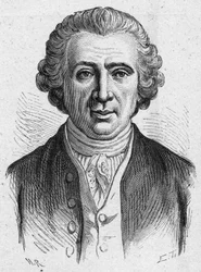 Retrato de Louis Jean Marie Daubenton, naturalista francês (1716-1800). Gravura de 1889. Coleção particular.