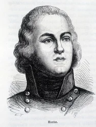 Retrato de Louis Lazare Hoche (1768-1797), general francês - em "L
