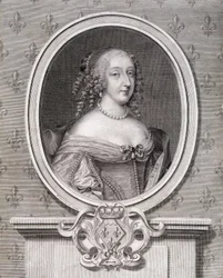 Retrato de Mademoiselle de Montpensier chamada "Grande Mademoiselle".