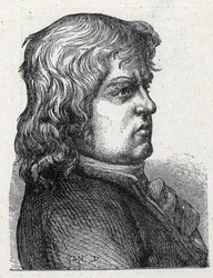 Retrato de Marc Guillaume Alexis Vadier (1736 -1828), político revolucionário francês. Gravura de 1889. Coleção privada.