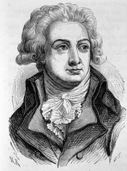 Retrato de Marie Jean Herault de Sechelles (1759-1794), política francesa - em “L&39;Histoire de France” de Henri Martin