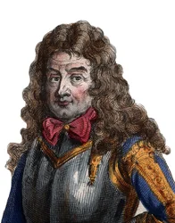 Retrato de Nicolas Catinat de A Falcoaria (1637-1712), comandante militar francês e marechal da França.