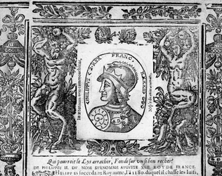 Retrato de Philippe Auguste - gravura