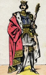 Retrato de Philippe VI de Valois (1294 - 1350), Rei de França.