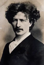 Retrato do compositor polonês Ignacy Jan Paderewski (1860-1941)