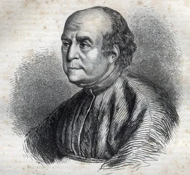 Retrato do Papa Nicolau V (1398-1455) Gravação em "História dos Papas" (...) Crimes da Rainha Rei e Imperadores ao longo dos séculos" por Maurice Lachatre