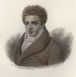 Retrato de Robert Fulton (1765-1815), engenheiro americano. Em "Portraits of Useful Men" (Retratos de Homens Úteis)