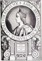 Retrato da Rainha da França Ana da Bretanha (1477-1514). Gravura de "Louis XII et Anne de Bretagne" de Paul Lacroix, ed. Georges Hurtrel