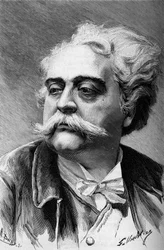 Retrato do pintor e escultor Albert Ernest Carrier Belleuse (1824-1887), no Mundo Ilustrado de 1887.