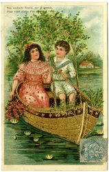 Postcard, os nossos desejos florescem pelo mundo, para agradar-lhe ir na onda