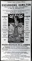 Publicidade em Cartazes Excursões Hamilton, c.1890