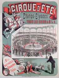 Cartaz publicitário do Cirque dEte, c.1880