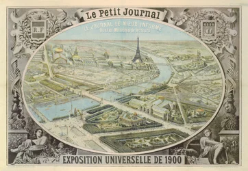 Cartaz publicado pelo Le Petit Journal para anunciar a Exposição Universal de Paris, 1900