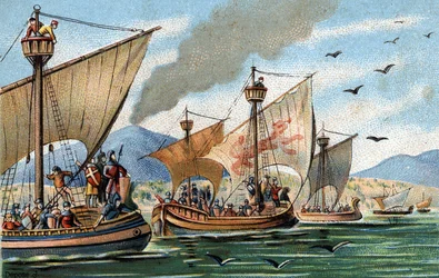 A reconquistar a Sicília Oriental sobre os árabes: Roger de Hauteville conquista a Puglia e a Calábria e anexa a frota sarracena em Palermo