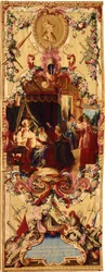 Tapeçaria de Regence Gobelins com a história de Dom Quixote, 1717-18