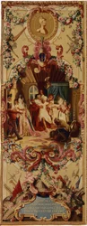 Tapeçaria de Regence Gobelins com a história de Dom Quixote, 1717-18
