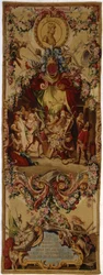 Tapeçaria de Regence Gobelins com a história de Dom Quixote, 1717-18