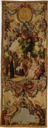 Tapeçaria de Regence Gobelins com a história de Dom Quixote, 1717-18
